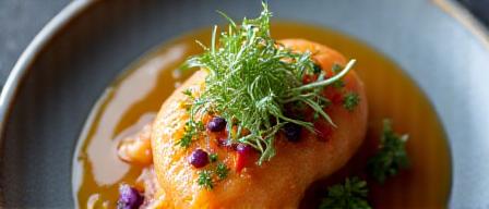 Exquisite plated dish